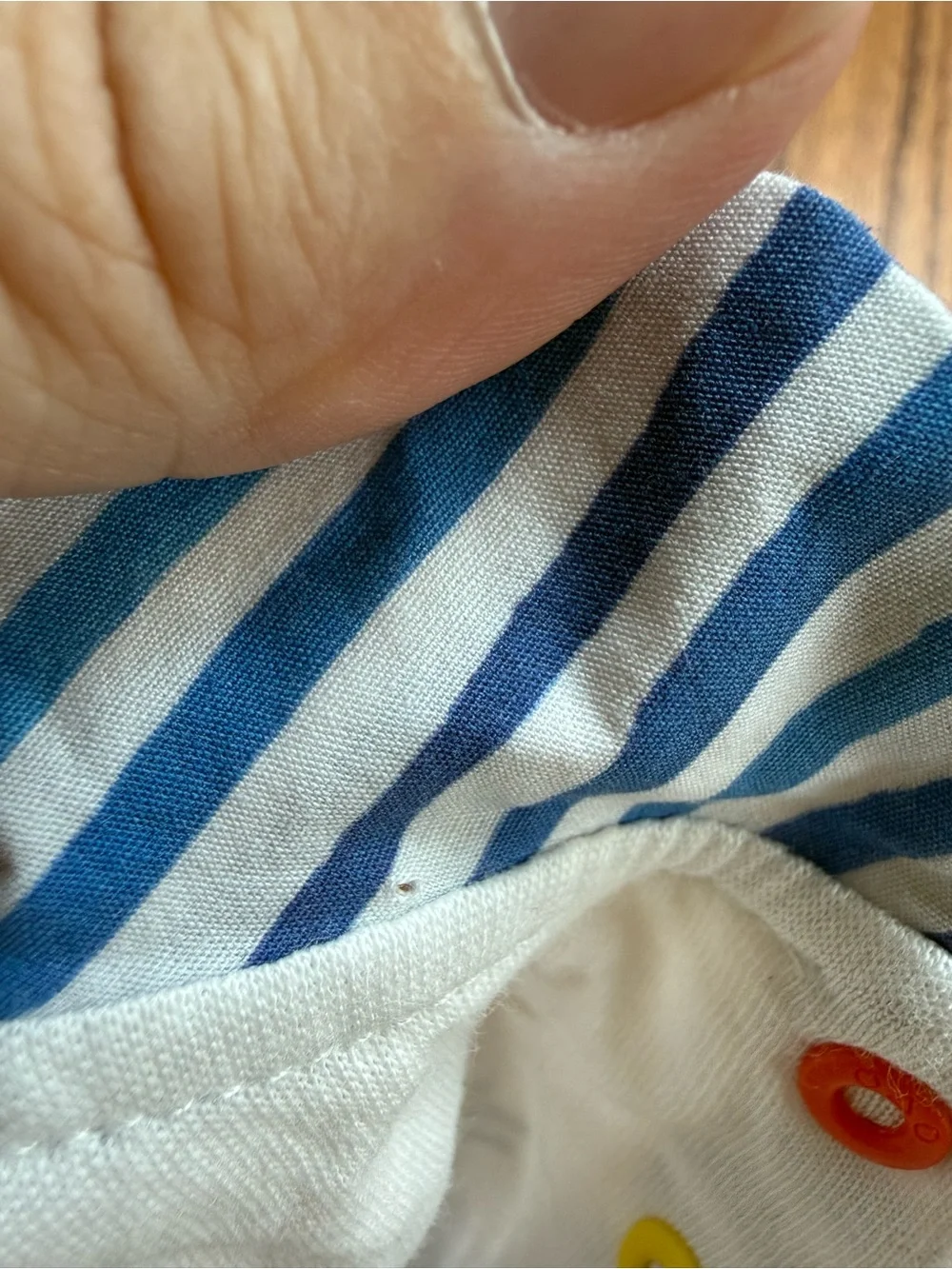 NEW Oso & Me Organic Cotton Pan Onesie Painted Stripe 24 Months